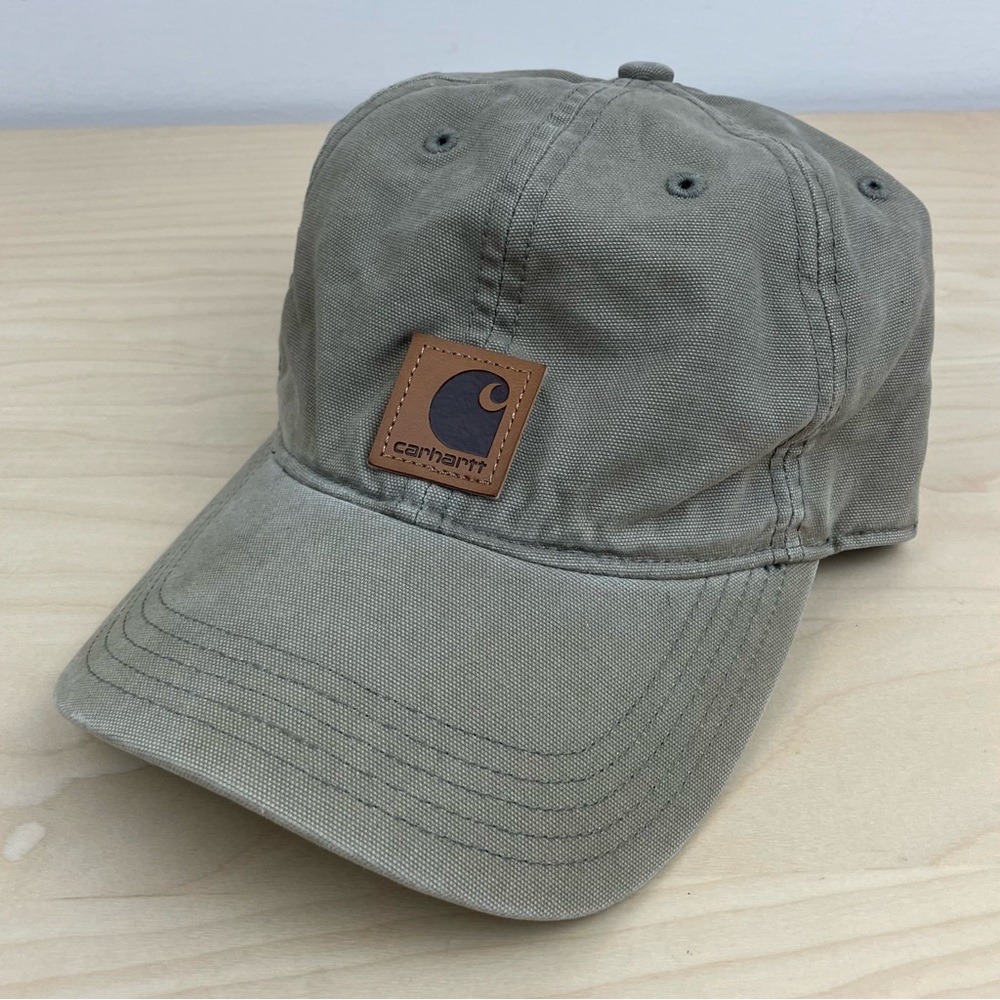 Carhartt Unisex Hat Strapback Khaki Tan Patch Logo Dad Cap 14806